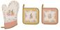 Preview: Easy Life TJOL2630 - TRES JOLIE Topflappen-Küchenset, 2 Stk. + 1 Ofenhandschuh