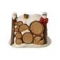Preview: Goebel Dekofigur 66704641 - Winterlicher Holzstapel