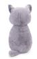 Preview: NICI 62166 - Kuscheltier Katze grau & Fisch, 40 x 20 cm