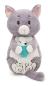 Preview: NICI 62166 - Kuscheltier Katze grau & Fisch, 40 x 20 cm