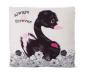 Preview: NICI 48276 - Kissen Love Schwan schwarz, 30 x 30 cm