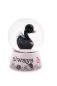 Preview: NICI 48283 - Schüttelkugel Schwan in schwarz, 6,5 cm