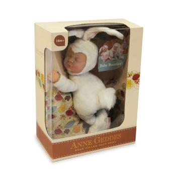 ANNE GEDDES Baby Puppe Häschen Snow -23cm-