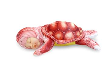 Preview: ANNE GEDDES Baby Puppe Schildkröte rot -23cm-