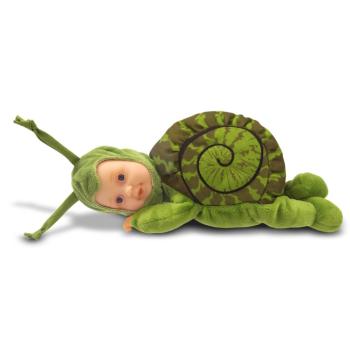 Preview: ANNE GEDDES Baby Puppe Schnecke Grün -23 cm-