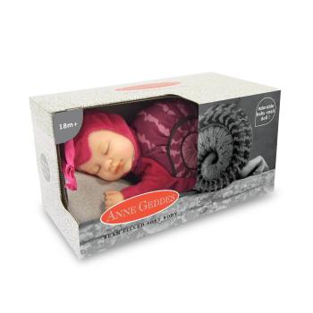 ANNE GEDDES Baby Puppe Schnecke Rot -23 cm-