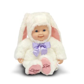 Preview: Anne Geddes Babypuppe Häschen weiß -30 cm-