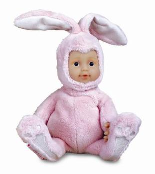 ANNE GEDDES Puppe Häschen rosa sitzend