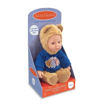 NEU 2023: ANNE GEDDES Baby Puppe Bär in Caramel and Blue Bee -23cm-