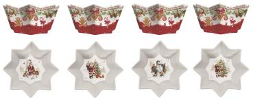 Easy Life CHME1009 - Christmas Memories Schalen 4er SET", -11 cm-