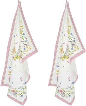 Preview: Easy Life EAST2634 - Happy Easter Geschirrtuch, 2er SET, 100% Baumwolle, 70 x 50