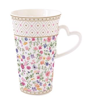 Easy Life MAMO3104 - Mon Amour Becher mit Herzhenkel, 600 ml