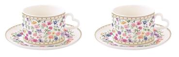 Easy Life MAMO3106 - Mon Amour Tasse m. Untertasse u. Herzhenkel, 2erSET, 240 ml