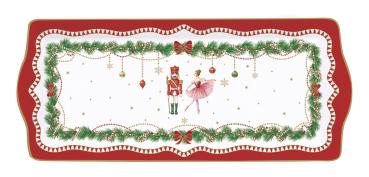 Easy Life MNOE1109 -"Magie de Noel" Teller rechteckig in Geschenkverp., 35x15 cm