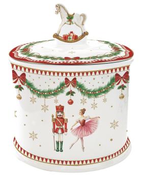 Easy Life MNOE1334 -"Magie de Noel" Keksdose in Geschenkverp., 14 x 16,5 cm