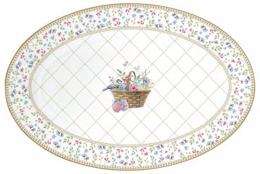 Easy Life SPBL1316 - Spring Bloom Teller, 35 x 23,5 cm, oval