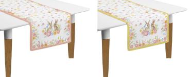 Easy Life TJOL2631 - TRES JOLIE Tischläufer, 140 x 45 cm, 100 % Baumwolle, 2er