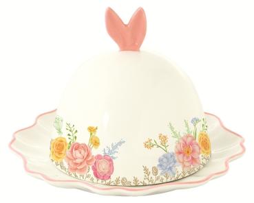 Easy Life TJOL3368 - TRES JOLIE Butterdose mit Untertasse, 16 cm