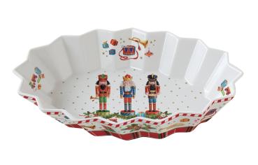 Preview: Easy Life VNUT1048 - Vintage Nutcracker Servierplatte, -25 x 17 x 4,5 cm-