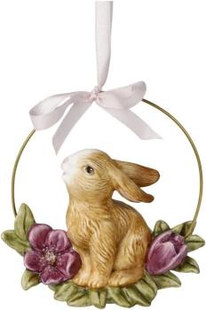 Goebel 66845671 - Jahreshase 2024 m. Magnolienblume, 10 cm, Ornament