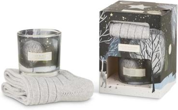 Heart & Home 22733 - Geschenkset Sternennachtkerze und Socken, 60 gr.