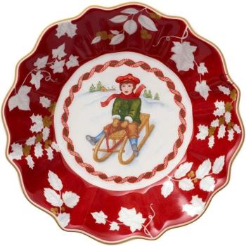 Preview: Villeroy & Boch 3856 - Toy's Fantasy Schale auf Fuß "Schlittenfahrt", klein