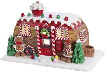 Kurt Adler D3596 - LED Lebkuchenhaus "Camper", -16 cm/6"-