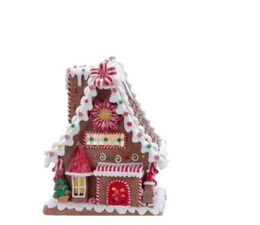 Kurt Adler GBJ0001 - LED Lebkuchenhaus, Haus mit Alpendach, 9"