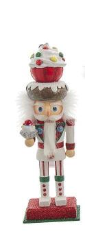 Kurt Adler HA0575 - Nussknacker - Sweets Hat - Cupcake, Größe 26 cm