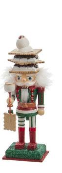 Kurt Adler HA0575 - Nussknacker - Sweets Hat - s'mores , Größe 26 cm