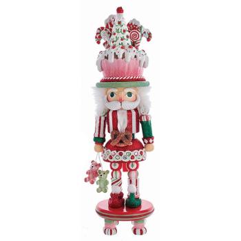 Kurt Adler HA0588 - Nussknacker Candy and Cake Hut, Größe 46 cm (Kuchenhut)