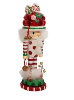 Kurt Adler Nussknacker Weihnachtshut "Candies" Größe ca. 32 cm