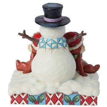 Preview: Enesco Disneyfigur - Chip n Dale Schneemann-Figur - 6015006