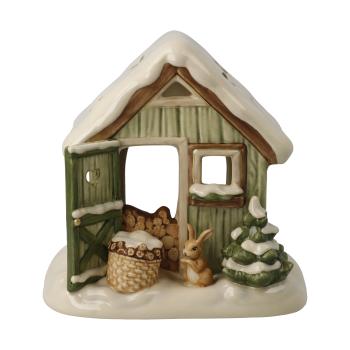 Goebel Dekofigur 66704631 - Verschneite Gartenhütte