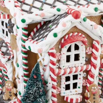Preview: Kurt Adler JEL1101 - LED Lebkuchenhaus 35,6 cm, mehrfarbig
