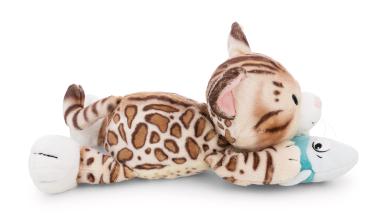 Preview: NICI 62151 - Kuscheltier Katze Bengal & Fisch, 30 cm
