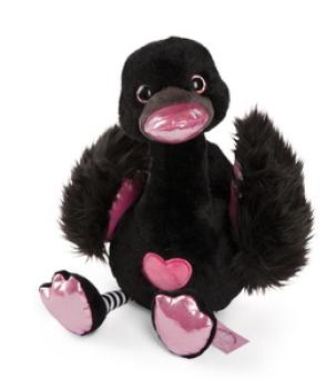 NICI 48269 - Love Schwan schwarz, 35 cm