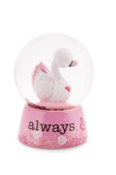 Preview: NICI 48282 - Schüttelkugel Schwan weiß, 6,5 cm