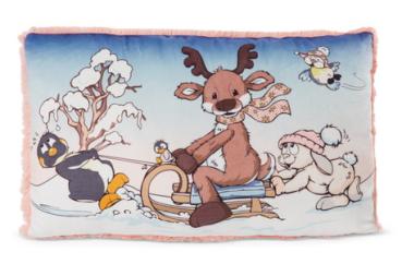 NICI 48333 - Kissen Winter Friends, 43 x 27 cm