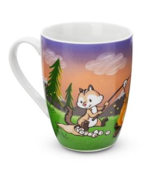 Preview: NICI 49956 - Tasse Wolf Winny & Streifenhörnchen Jojo, 310 ml