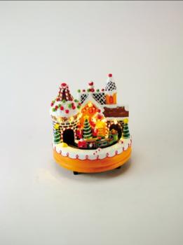 Spieluhrenwelt 64061 - Lebkuchenstadt mit Zug Spieluhr