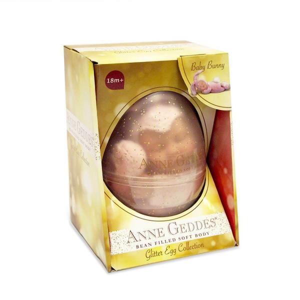 ANNE GEDDES Baby Puppe Häschen Rosa im Glitzerei -23 cm-