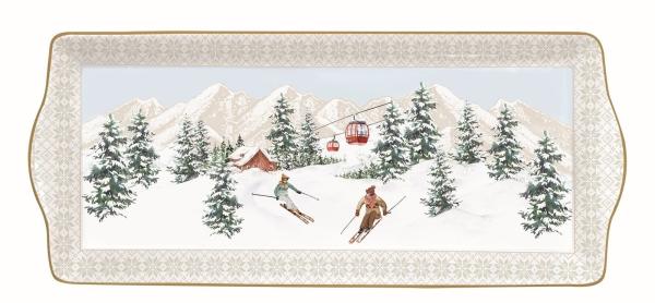 Easy Life CHAL1109 - "Chalet" Teller rechteckig in Geschenkverp., 35 x 15 cm
