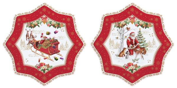 Easy Life CHME1001 - "Christmas Memories" 2 Dessertteller in Geschenkverp., 20cm