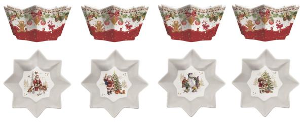 Easy Life CHME1009 - Christmas Memories Schalen 4er SET", -11 cm-