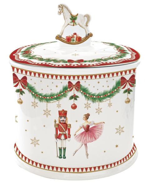 Easy Life MNOE1334 -"Magie de Noel" Keksdose in Geschenkverp., 14 x 16,5 cm