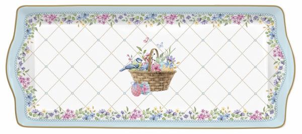 Easy Life SPBL1109 - Spring Bloom Teller, rechteckig, 35 x 15 cm