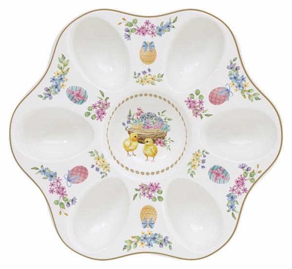 Easy Life SPBL1337 - Spring Bloom Eierteller/halter, rund, 21 cm