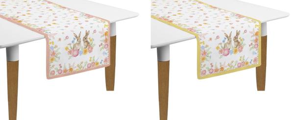 Easy Life TJOL2631 - TRES JOLIE Tischläufer, 140 x 45 cm, 100 % Baumwolle, 2er