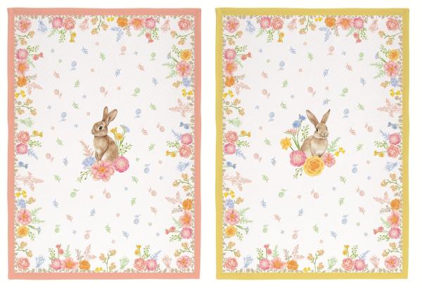 Easy Life TJOL2634 - TRES JOLIE Geschirrtuch, 70x50 cm, 100% Baumwolle, 2er SET